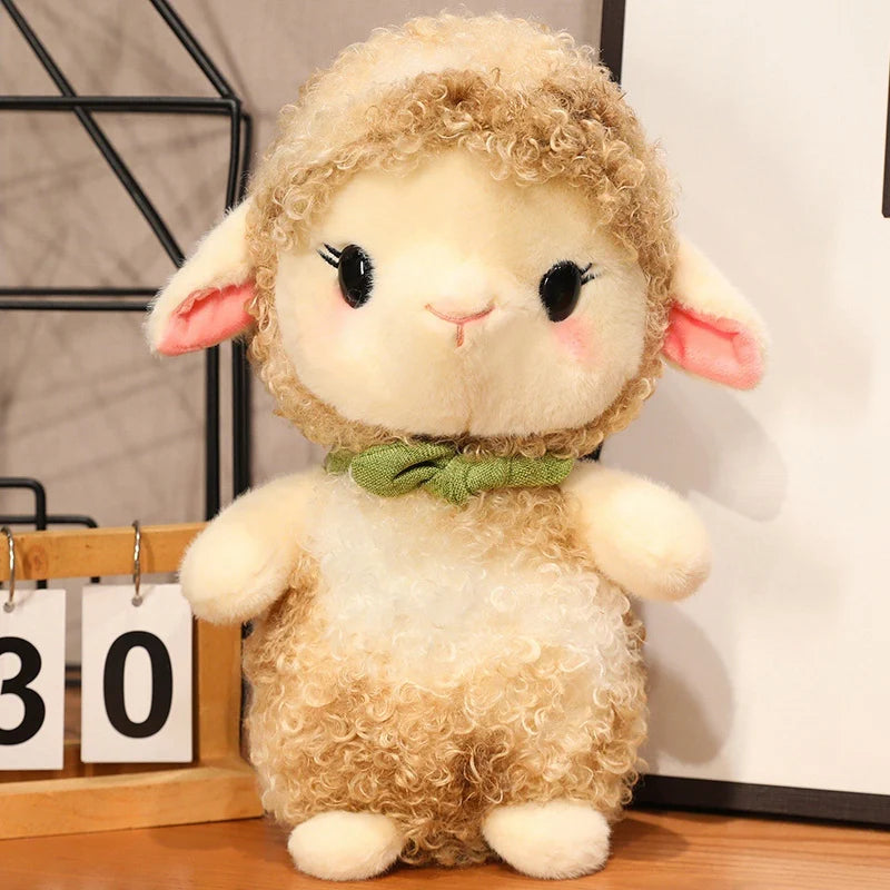 25/35/50/80cm Lovely Soft Stuffed Curly Sheep Toys Plush Animals Lamb Doll Room Decor Baby Kids Appease Peluche Nice Gift