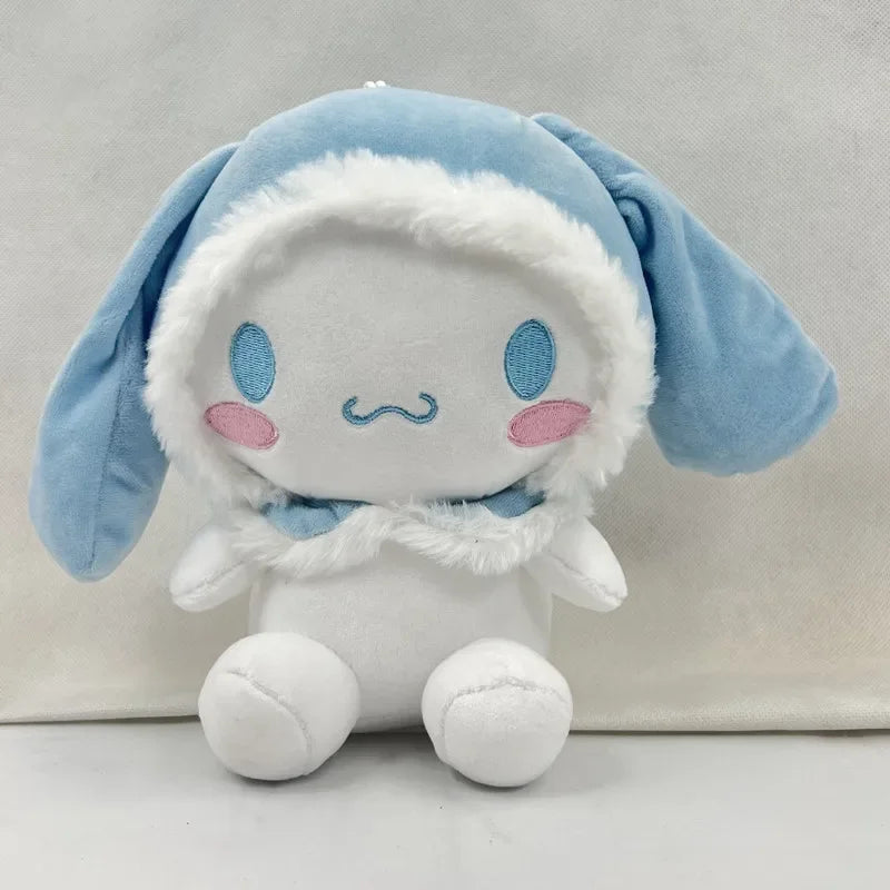 25cm Sanrio Cinnamoroll Plush Toys Cartoon Anime Elf Plush Doll Kawaii Soft Big Ear Dog Stuffed Doll Birthday Gift For Girls