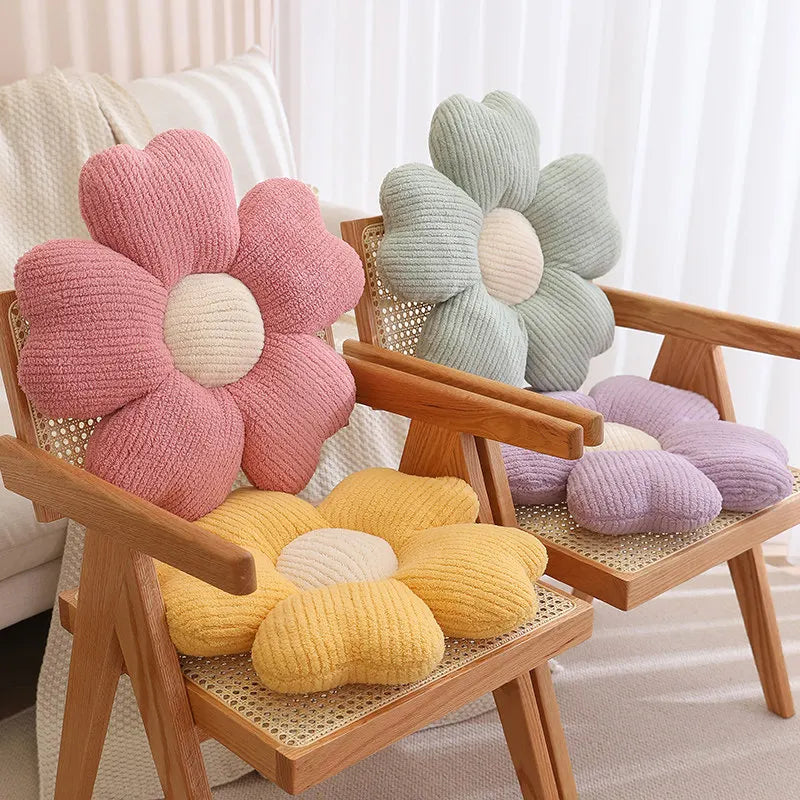 65cm Colorful Cherry Petal Plush Pillow Stuffed Plant Flower Plushie Cushion Girl's Living Bedroom Home Decorative Pillows