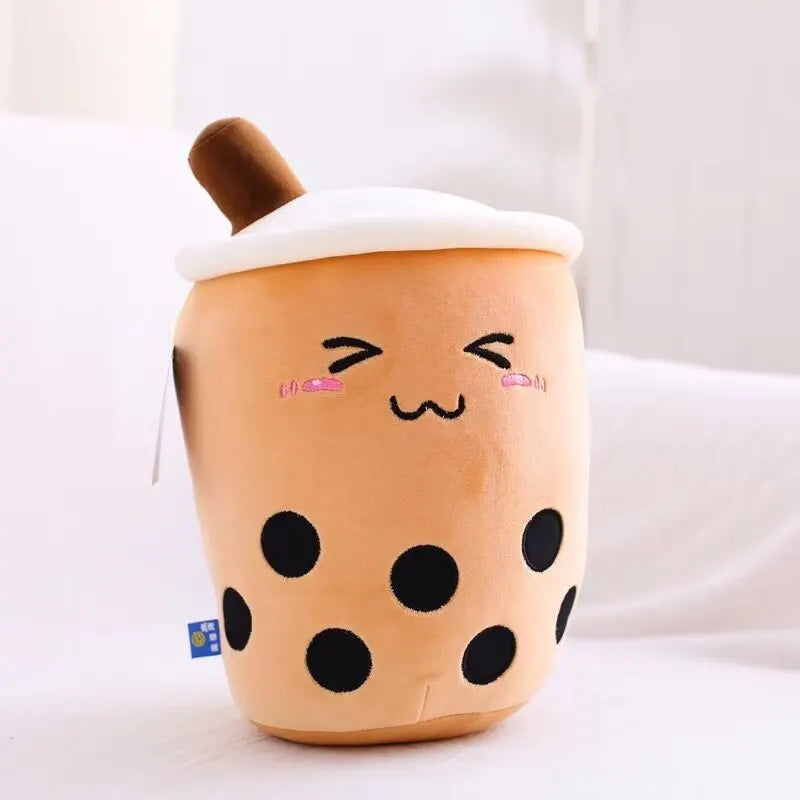 1Pcs Simulation Milk Tea Cup Pillow Plush Toy Small Pearl Milk Tea Cute Funny Doll Creative Decoration