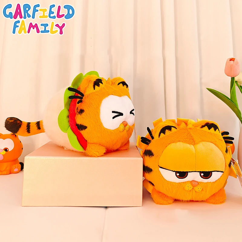 Original Garfield Family Kawaii Plush Toys Cute Anime Garfield Cat Odie Stuffed Animals Plushies Peluche Dolls Birthday Gift Kid