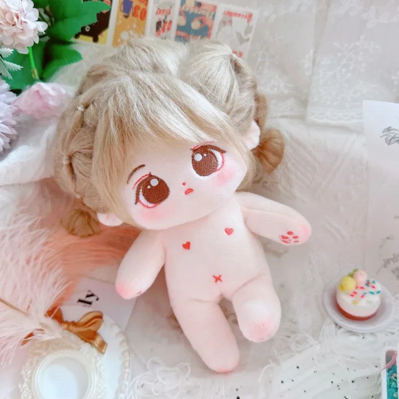 20cm IDol Doll Plush Cotton Star Dolls Kawaii Stuffed Baby Plushies No Attributes Dolls Toys Fans Collection Children Gifts