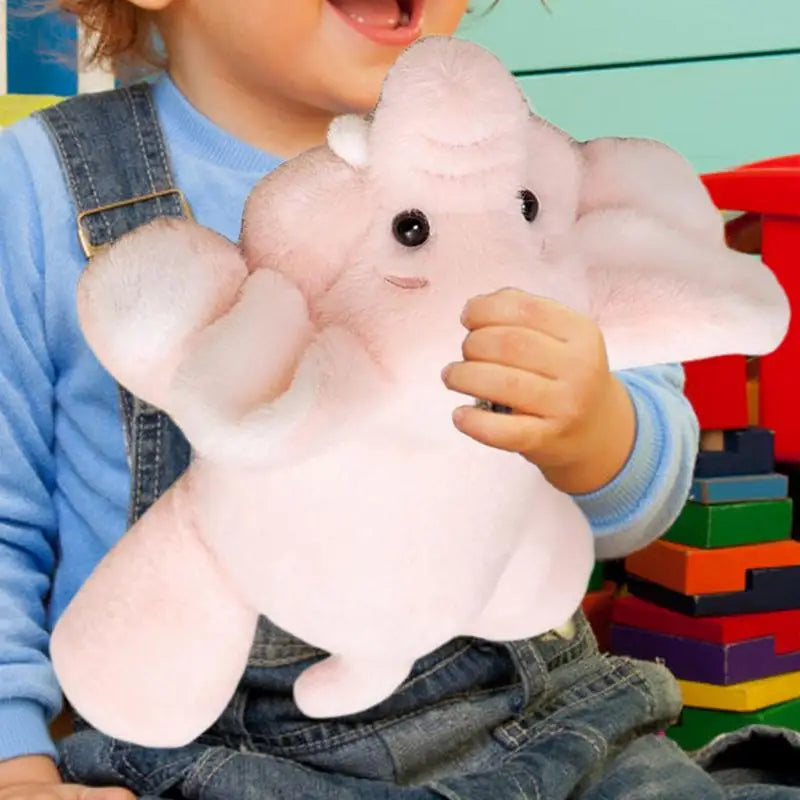 Stuffed Plush Elephant Interactive Snugging Doll Toy Pillow Elephant Plush Pillow Huggable Plushie For Toddler Kids Birthday