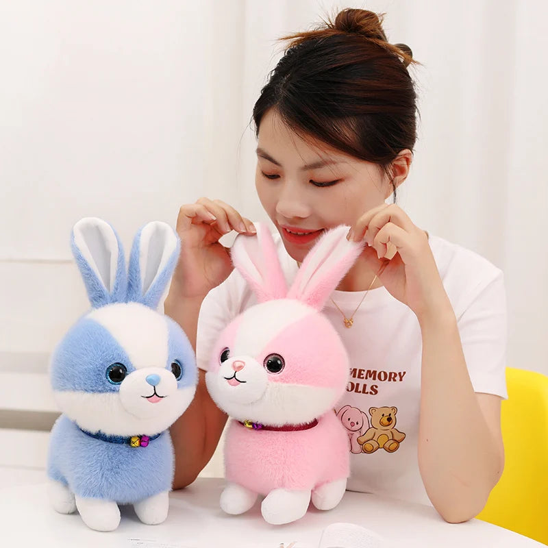 25CM Kawaii Panda Doggy Blue Rabbit  Corgi Plush Toys Stuffed Doll Lovely Animal Cartoon Toys for Children Christmas Gift