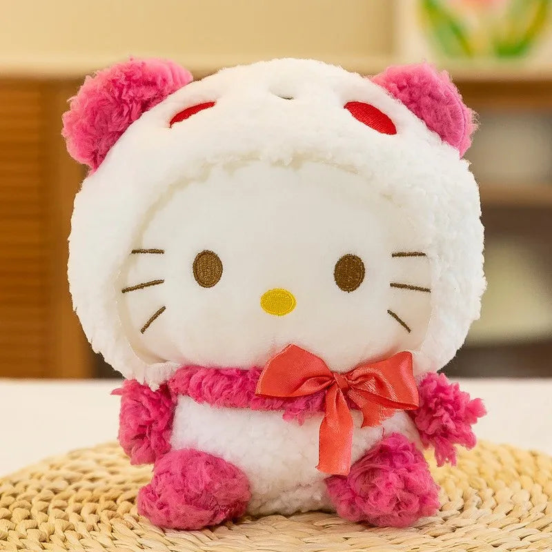 22CM Sanrio Kawali Kuromi Hello Kitty My Melody Cinnamoroll Pillow Plush Toys Anime Kid Dolls Cartoon Collection Children's Gift