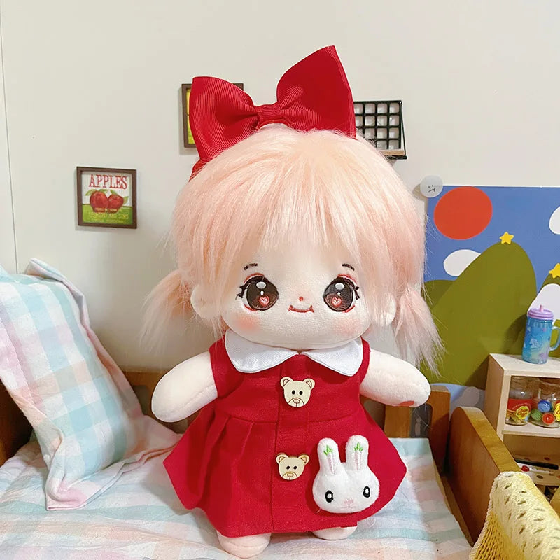 20cm IDol Doll Anime Plush Cotton Dolls with Clothes Cute Stuffed Star Figure Doll Toys Plushies Toys Fans Collection Gifts