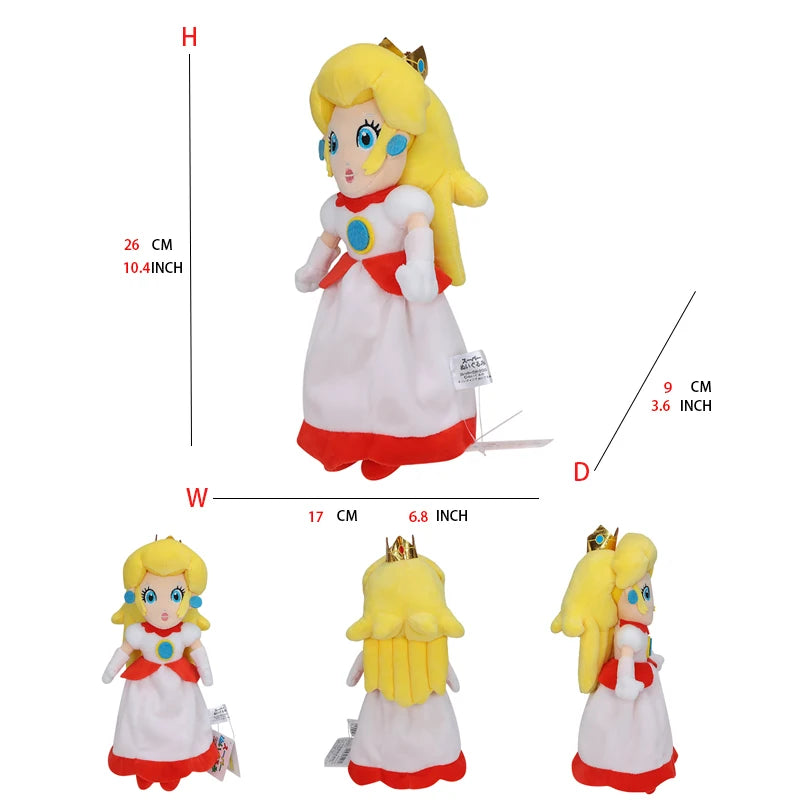 18 Styles Mario Plush Toys Peach Princess Daisy Rosalina Pauline Toadette Anime Figure Cartoon Stuffed Peluches Birthday Gift