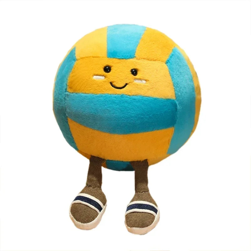 Kawaii Volleyball Ball Plush Toy Lifelike Volleyball Props Pillow Accompany Kids Soft Birthday Gifts Room Decoration