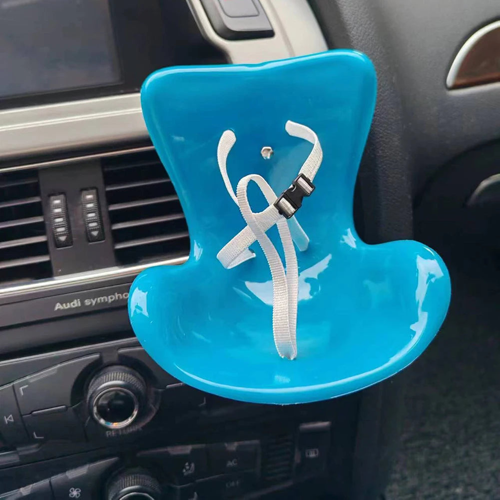 Cute Doll Car Safety Seat Car Air Outlet Decoration for 17cm labubu Car Interior Decoration Ornament