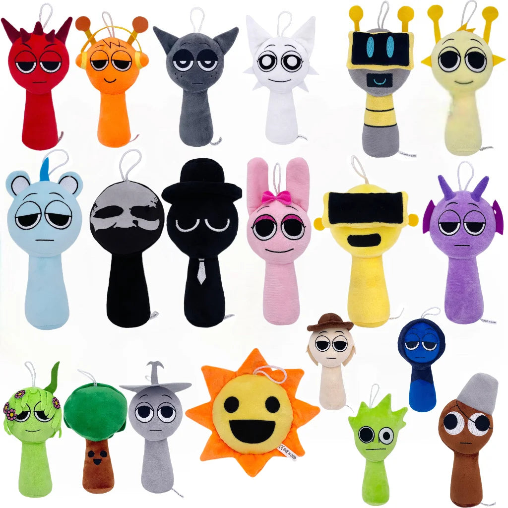 Sprunki Incredibox Plush Toys Sprunki Plushie Sprunki Soft Game Cartoon Pillow Kids Birthday Gifts Stuffed Dolls Christmas Gift