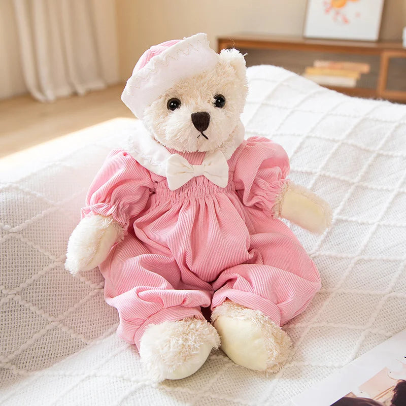 1pc 40cm Lovely Teddy Bear Wearing Skirt Plush Toys Stuffed Dolls Toy Kids Baby Girls Children Girl Birthday Christmas Present