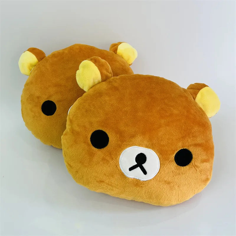 Kawaii Rilakkuma Plush Toy Cute Small Animals Soft Bear Stuffed Doll Car Neck Headrest Pillow Safety Belt Shoulder Kid Gifts