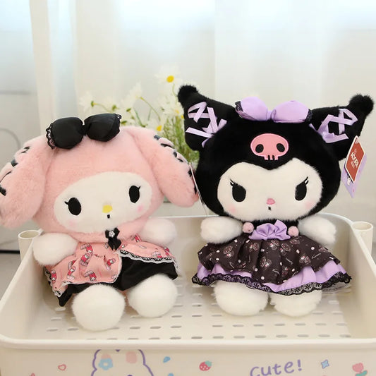 Sanrio Cute Party Hellokitty Kuromi Melody Cinnamoroll Plush Toys Festival Holiday Gift Homdecor Stuffed Dolls