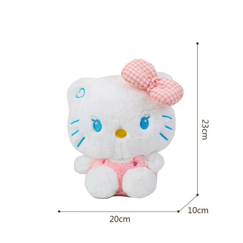 Kawaii Sanrio Hello Kitty Plush Backpack Stuffed Animal Doll Toy Women Plushie Bag Cartoon Cute Girl Shoulder Bag Birthday Gifts