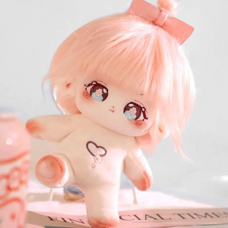 20cm Cotton Doll Pink Hair Baby Cherry Blossom Eyes Friends Idol Star Dolls Cute Stuffed Plush Toys Doll Plushies Toys Gifts