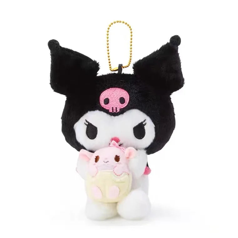 New Plush Nurse Strawberry Kuromi Toys Embracing Love and Baby Plush Dolls Bag Pendant Childre's Birthday Gift