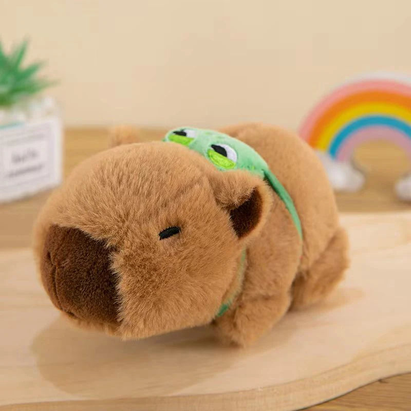 Lovely Capybara Animal Slap Snap Wrap Wristband Bracelet Plush Stuffed Animal Kawaii Capybara Hand Ring Wristband Kid Funny Toys