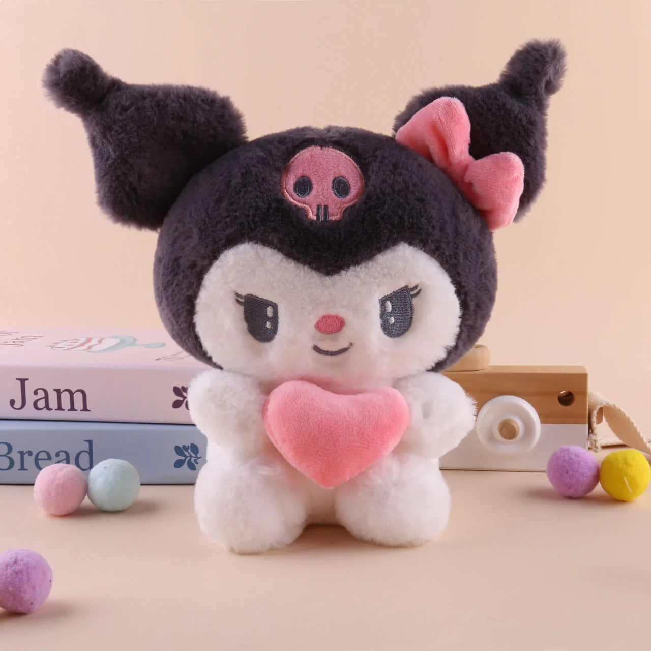 22cm Sanrio Hello Kitty Kuromi Pillow KT Plush Toy Girls Soft Stuffed Animal Toys Heart My Melody Cinnamoroll Stuff Doll Gifts