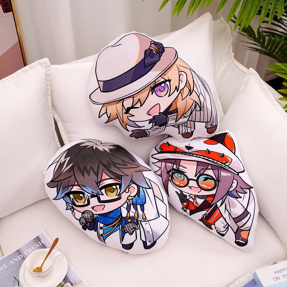 40cm Cute Luxiem Plush Toy Soft Plushies Cute Anime Ike Eveland Mysta Rias Vox Akuma Luca Shu Decorative Pillow Birthday Gifts