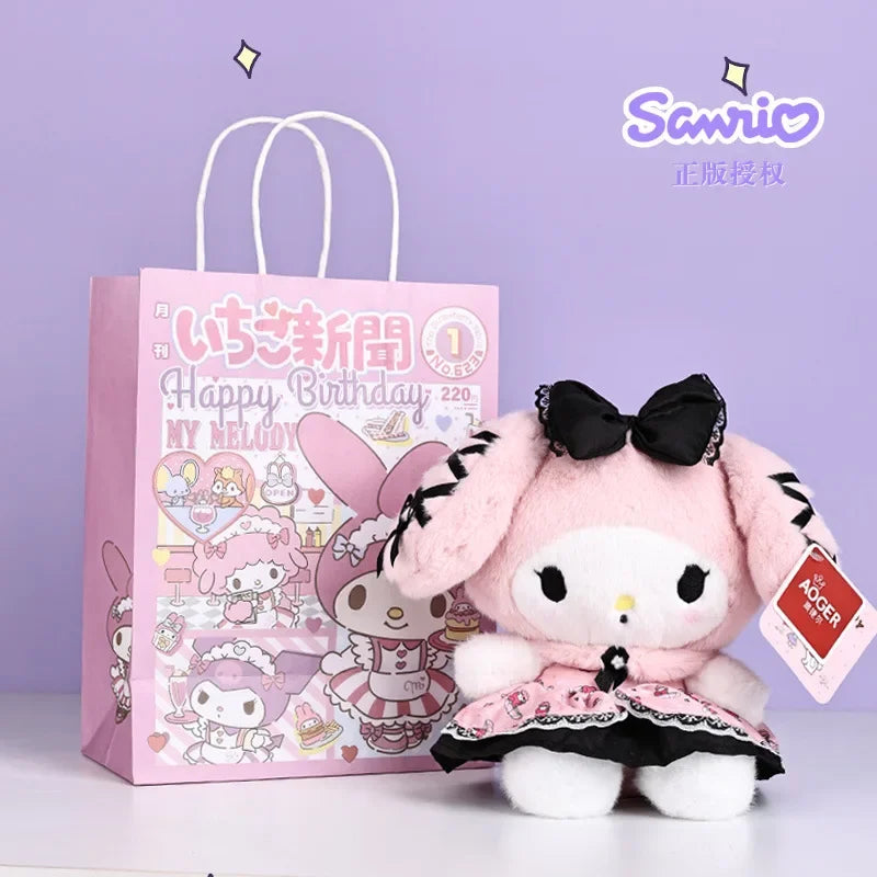 Genuine Sanrio Melody Doll Figure Toy Cartoon Banquet Series Kuromi Toy Melody Plush Toys Doll As A Birthday Gift For Girls