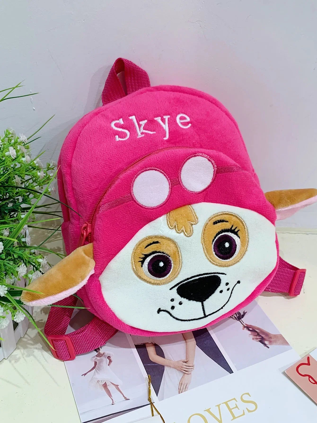 Paw Patrol Children's Plush Backpack Cartoon Puppy Dog Skye Chase Marshall Kindergarten School Bag for Kids Baby Boys Girls Gift