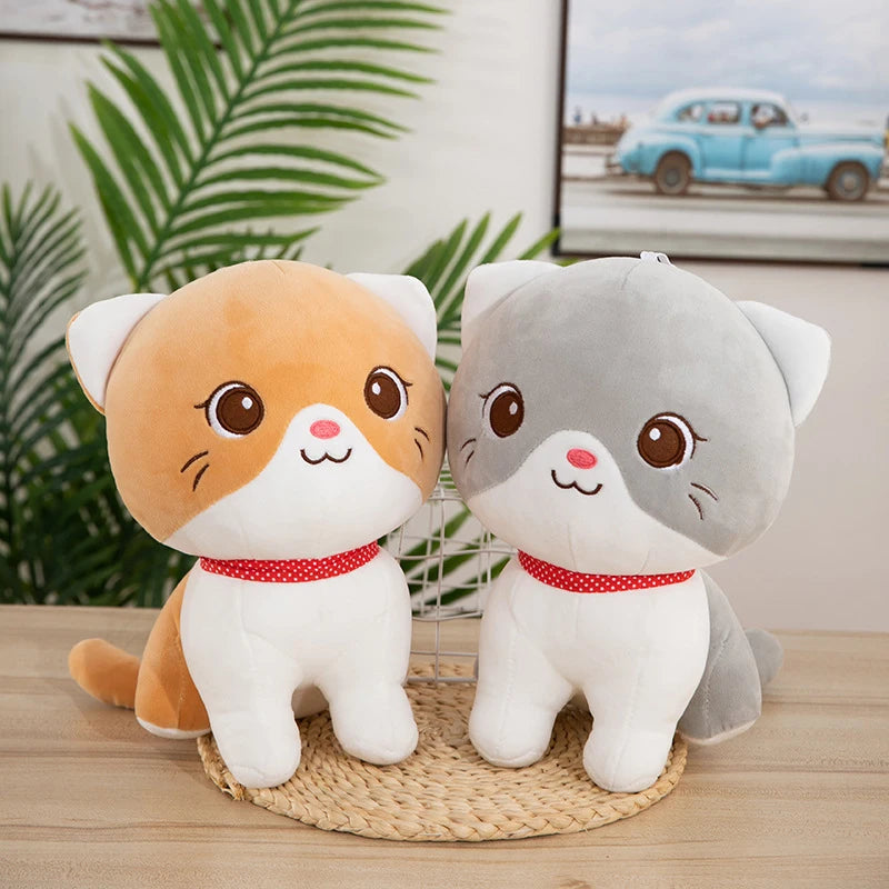 24CM Cute Cat Plush Doll Children Plush Toy Boys Girls Sleeping Stuffed Cat Plush Doll Gifts