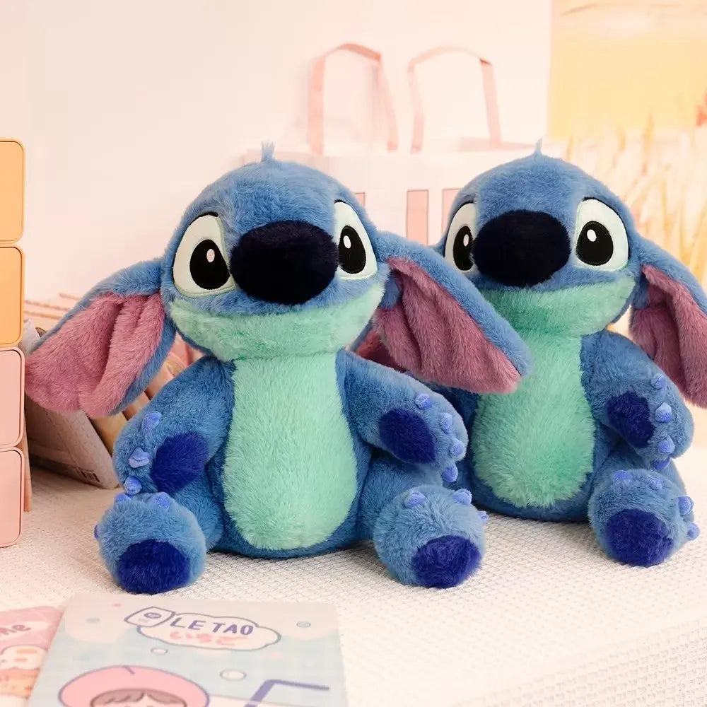 30cm Soft Cuddly Stitch Plush Toy High Quality Fluffy Stuffed Anime Sitting Stitch Plushies Appease Doll Xmas Gifts Girl