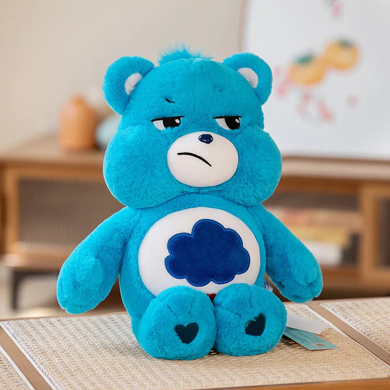 2024 Miniso Anime Peripheral Rainbow Bear Plush Doll Children's Cartoon Plush Toy Fashion New Care Bears Doll Toy Ornament Gift