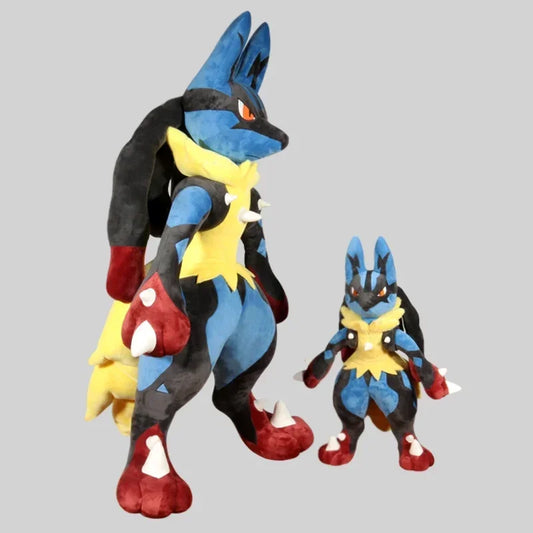 130/70cm Pokemon Lucario Plush Toys Anime Doll Cute Ornament Pokémon Collection Stuffed Plushie Pillow Children Xmas Gift Toy