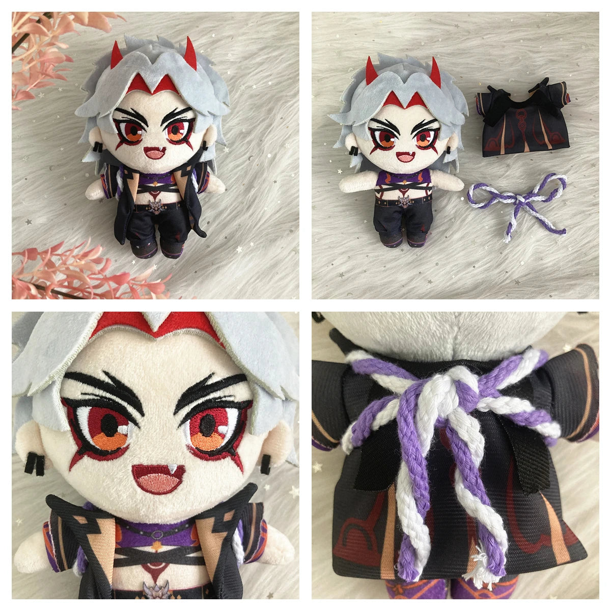 Fast Delivery 20cm Genshin Impact Ayato Sayu Doll Stuffed Anime Plush Toy Kazuha Yae Miko Scaramouche Cosplay Props Plushies