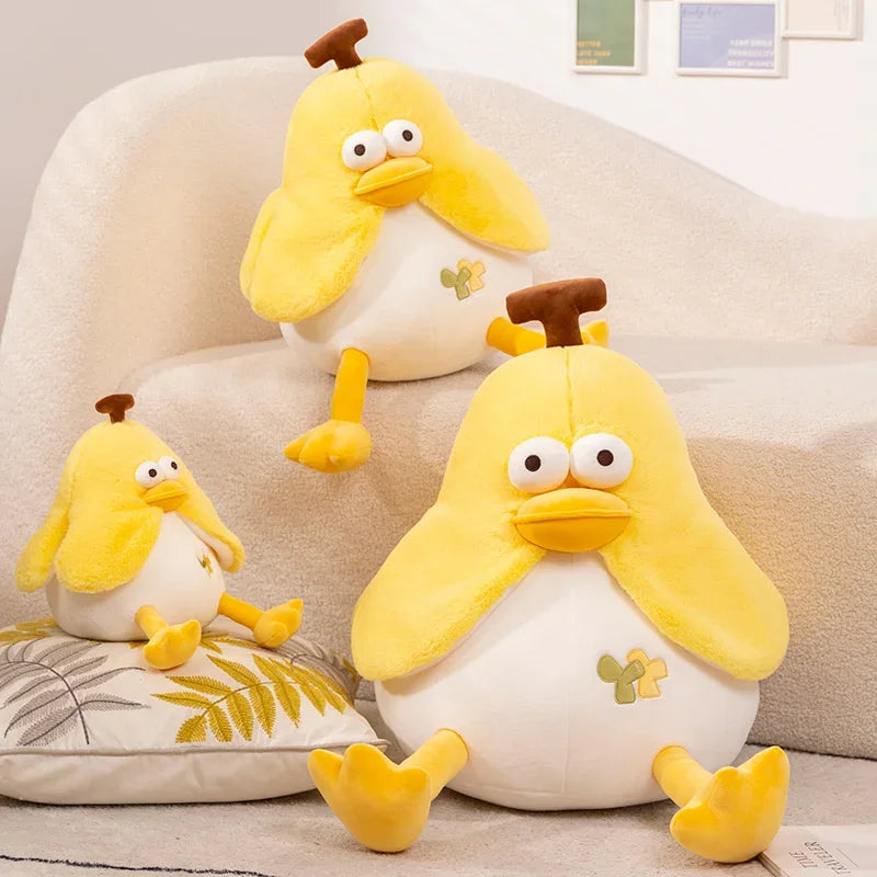 23/35/45cm Big Eye Banana Plush Toy Cute Anxiety Make A Friend Duck Throw Pillow Doll Send Children Christmas Birthday Presents