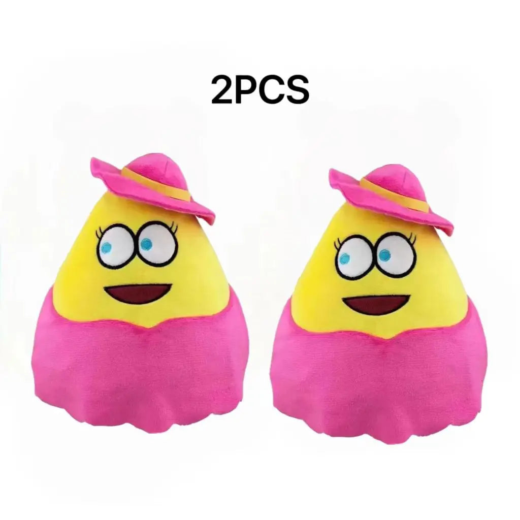 New 2024 color Pou Plush Cartoon Alien Toy Kawaii Stuffed Animal Doll Hot Game Figure Gifts for Fans 21CM