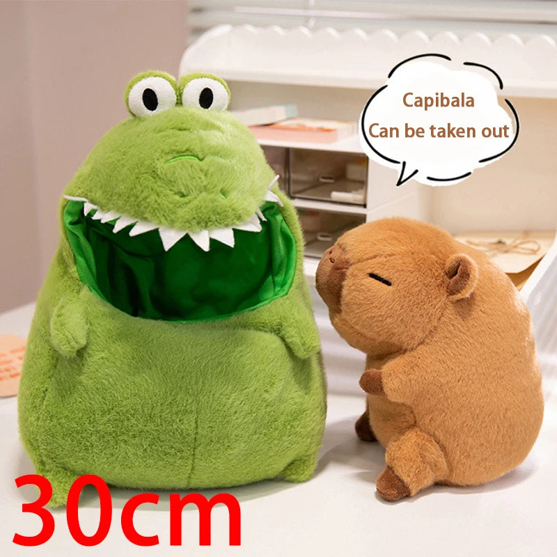 New Crocodile Capibala Plush Toy Simulation Capybara Anime Fluffty Toy Cute Animals Stuffed Pillow Doll Kids Birthday Gifts Toy