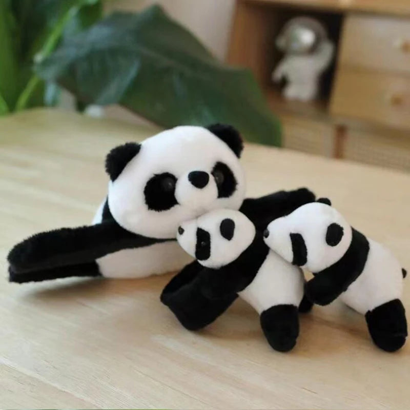 1pc Kawaii Animal Slap Snap Wrap Wristband Bracelet Panda Plush Hand Ring Wristband For Kids Toys Birthday Elegant Present