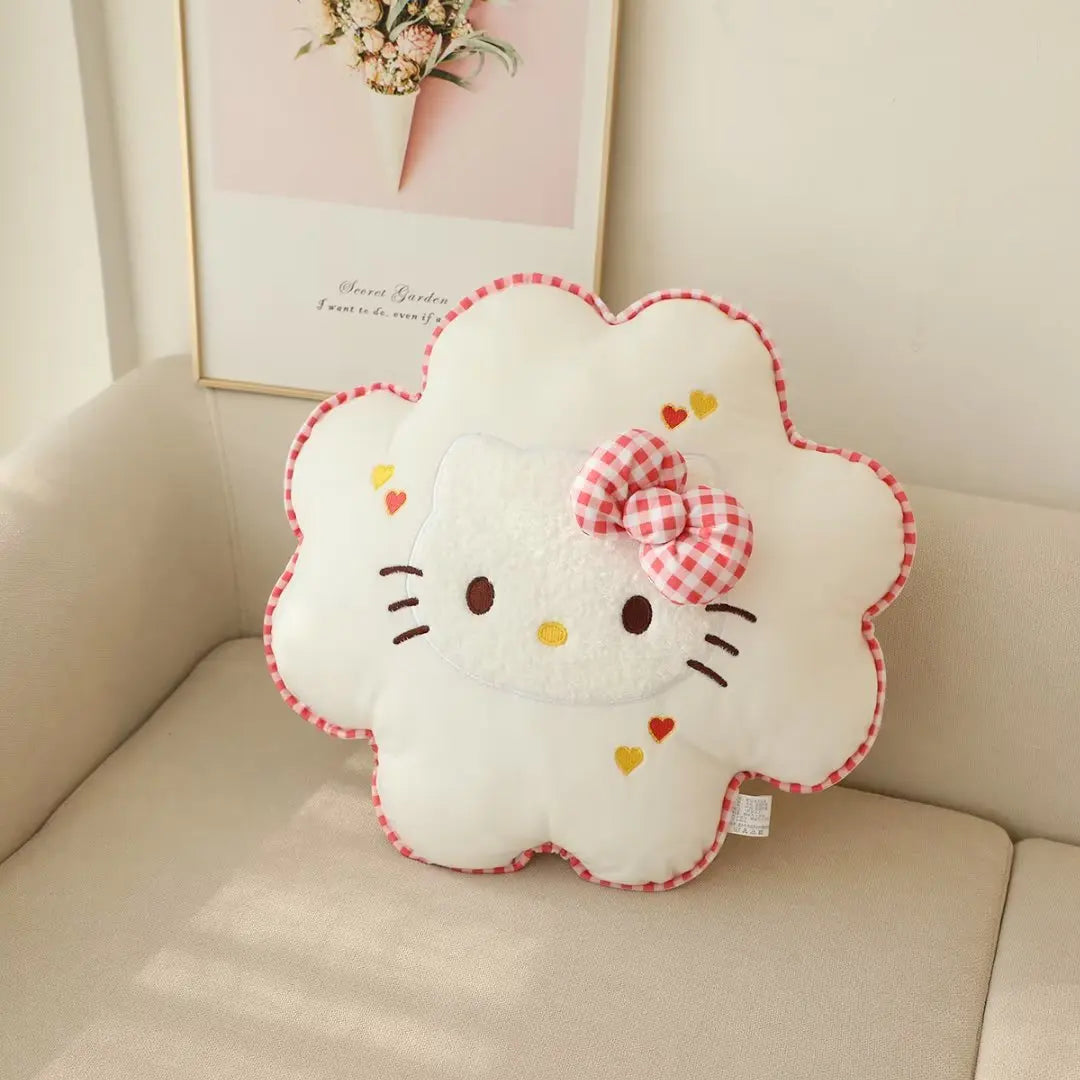 Sanrio My Melody Plush Cushion Cute Cartoon Anime Cinnamoroll Hello Kitty Stuffed Pillow Bithdays Gifts For Girl