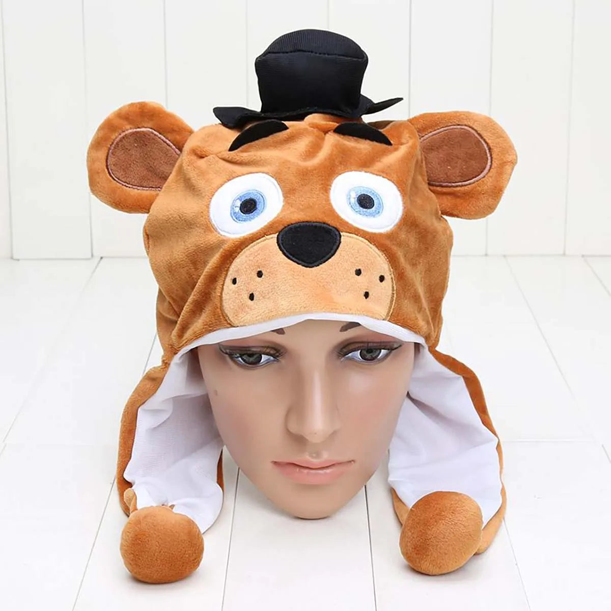 Red Foxy Plush Animal ,Hat Winter Women Men Children Warm Fluffy cap,Five Nights Games Surrounding Dolls for Gifts