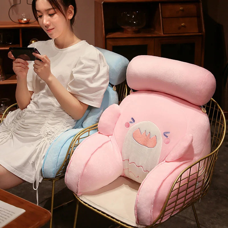 Funny 2 Sizes Kawaii Plush Animals Blue&Gray&Pink Shark Toys Cushion Stuffed Whale Bed Headrest Home Sofa Bed Chair Pillow