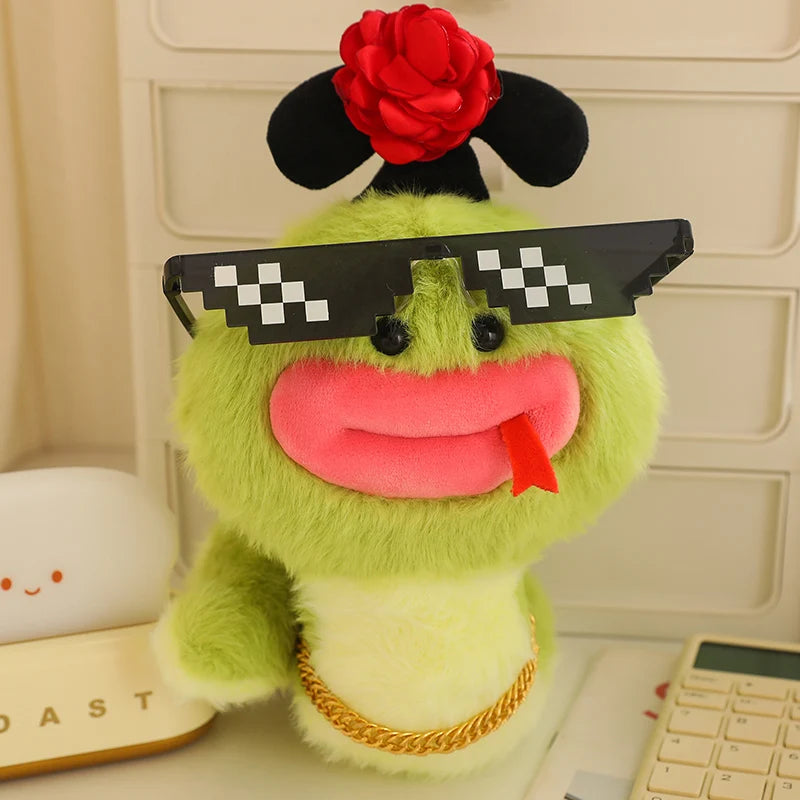 20/25cm Kawaii Hot Sale Soft Snake Plush Doll Green Cartoon Small Snake With Hat Plush Toy Decoration Bedroom Sofa Friend Gifts