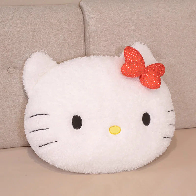 Big Size Sanrio Hello Kitty My Melody Plush Toy Stuffed Anime Badtz Maru Keroppi Back Cushion Sanrio Pillow Xmas Gifts Girl