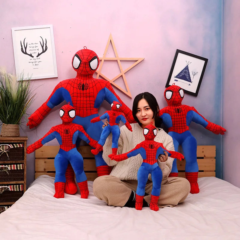 70cm Giant Size Plushier Dolls Boy's Spider Man Plush Doll Toy Pillow Stuffed Pillow Children's Birthday Gift Sleeping Doll