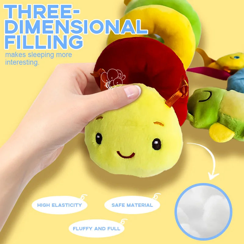 Baby Hanging Car Seat Toys Plush Bed Winding Soft Toy with BB Squeaker and Rattles Babies Newborn Toy 0 3 6 12 Months Doll Gifts