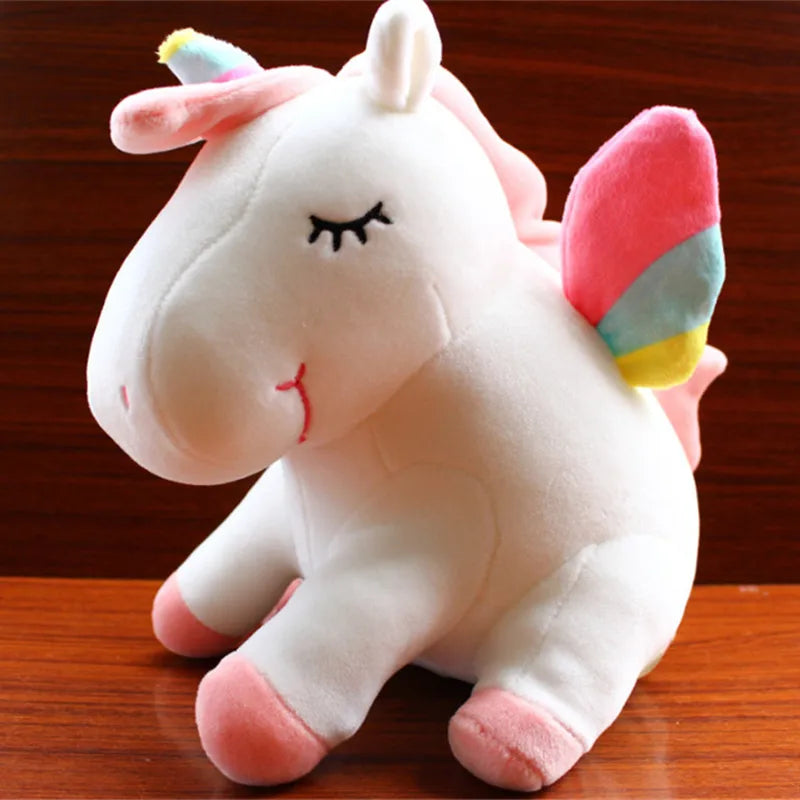 New Arrive 25/50cm Luminous Stuffed  Unicorn Toys Gleamy Animal Doll Lovely Animals Birthday Gift For kids Baby Super Quality