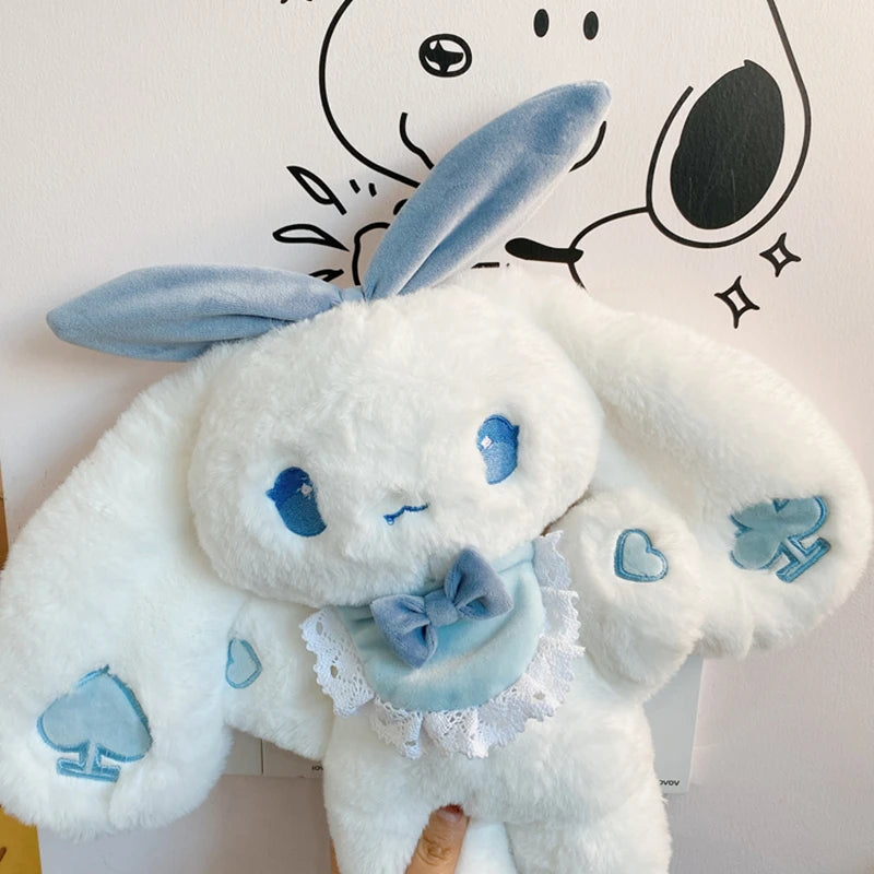 Cute Lolita Bunny Doll Kawaii Smiling Rabbit Animals Stuffed Toy For Children Girl Soft Furry Cuddly Plushies Birthday Gifts