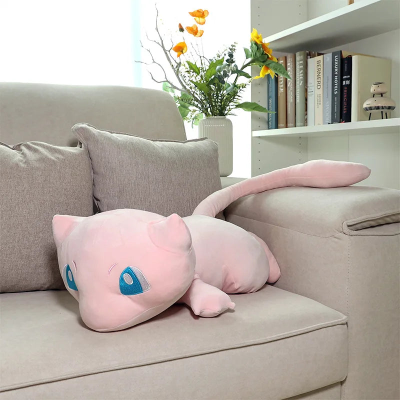 Big Size Very Soft Mew Plush Toy Huggable Stuffed Anime Plushies Pokemon Throw Pillow Back Cushion Sofa Bed Xmas Gifts