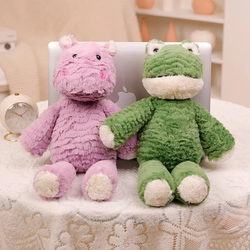 New Long Hair Animal Plush Toy Stuffed Soft Material Creative Long Legs Rabbit Hippo Elephant Frog Company Doll Gift For Kids