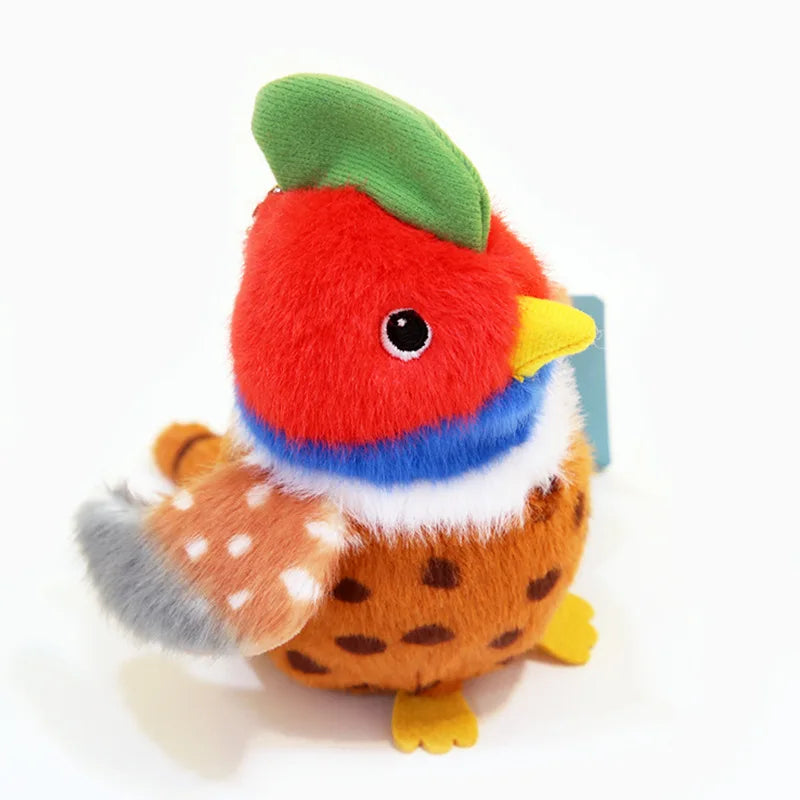 Cartoon Birds Plush Pendant Keychain Anime Cute Girl Kawaii Room Decor Holiday Gifts Toys Penguin Parrot Nest Plush Keyrings