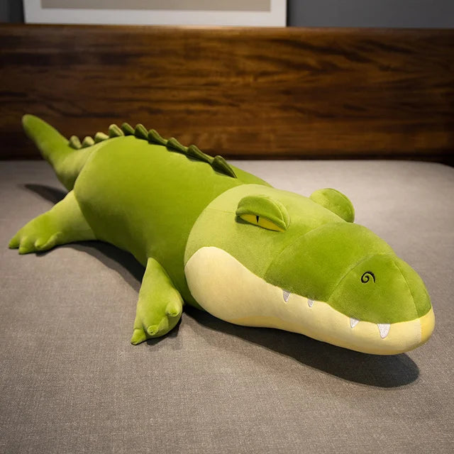 Cuddly Soft Crocodile Plush Stuffed Animal Toy Doll Pillow Home Sofa Floor Decor Cushion Cute Child Enlightenment Companion Gift