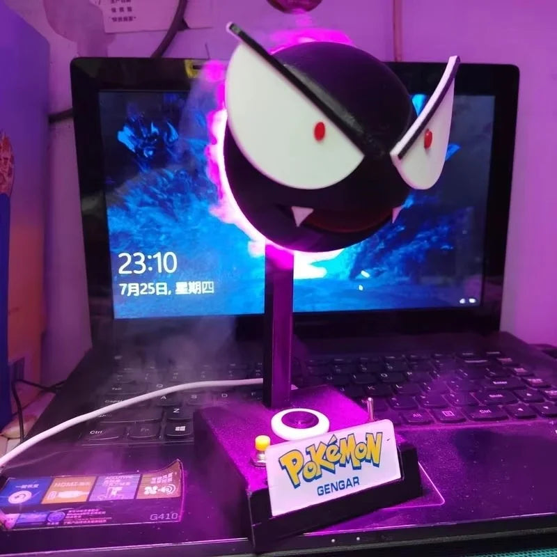 Pokemon Cool Humidifier Anime Gengar Night Light Air Purifier Ambient Lighting Cute Led Lamp Room Decoration Kids Birthday Gifts