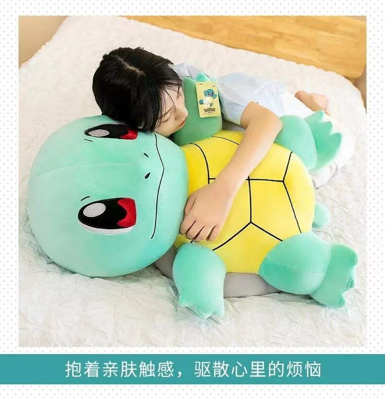 Pokemon Squirtle Big Size Plush Doll Kawaii Pikachu Squirtle Stuffed Toy Cute Tortoise Pillow Sofa Cushion kids Christmas Gift