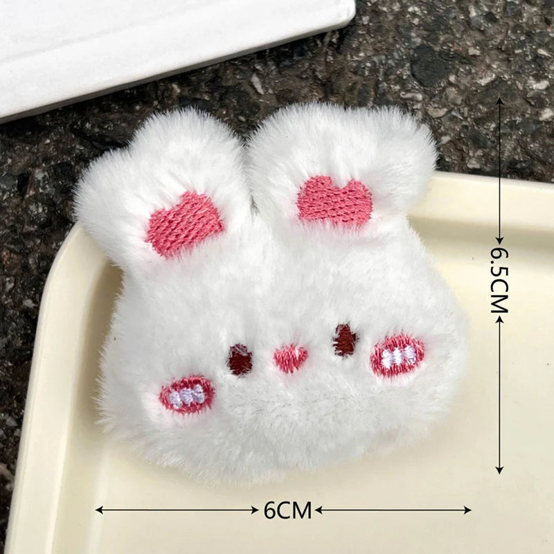 Cute Plush Doll Brooches Cartoon Bunny Bear Brooch Pin Clothing Backpack Decoration Jewelry Gifts For Girls Children